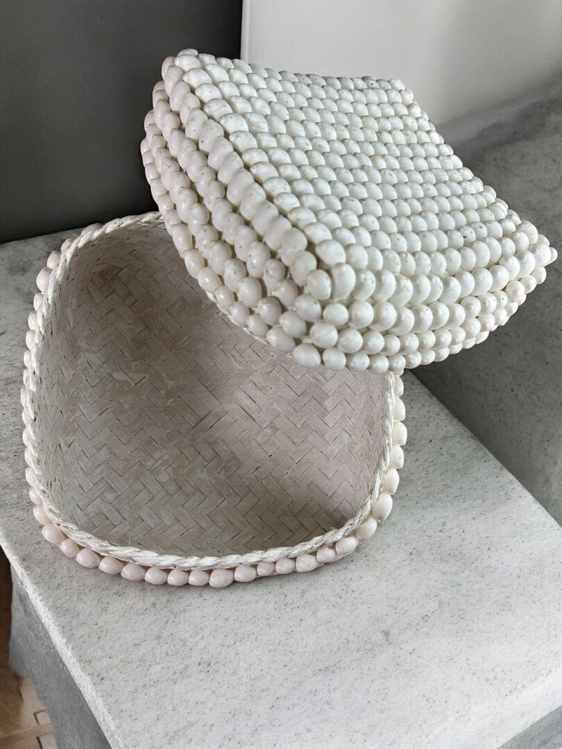 HỘP TRE ĐÍNH VỎ ỐC TRẮNG - Hình ảnh 4