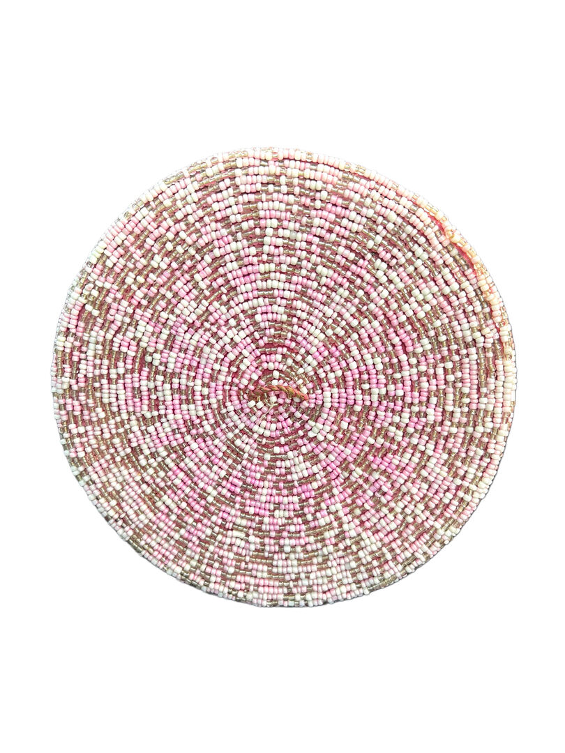 Hộp Tre Đính Cườm Hồng Trắng - Hình ảnh 4