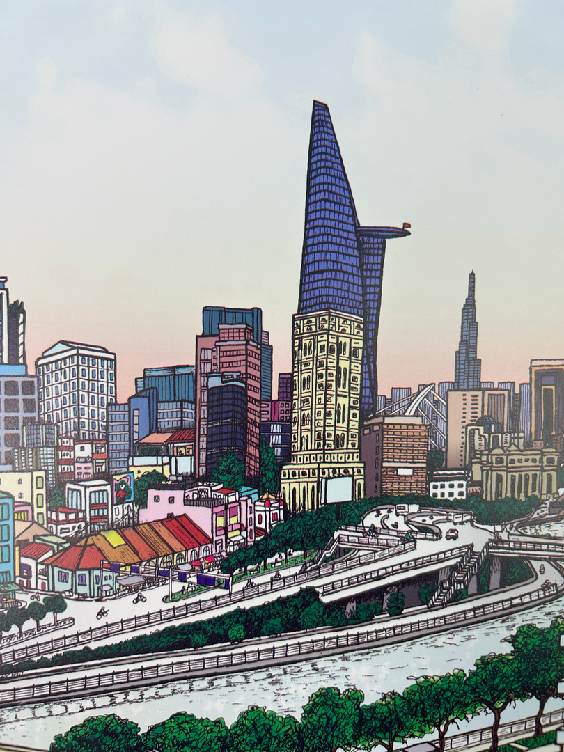 Tranh Sài Gòn Sáng Sớm