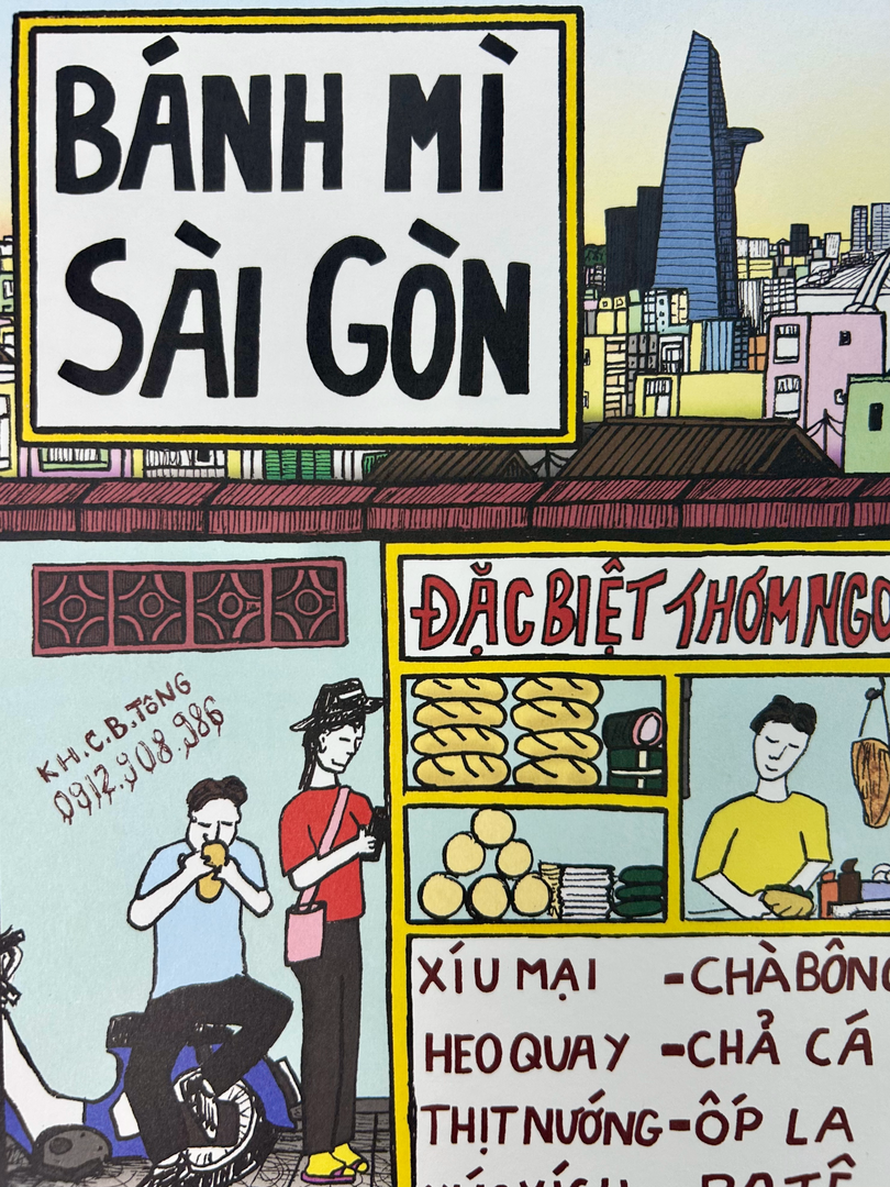 Tranh Bánh Mì Sài Gòn