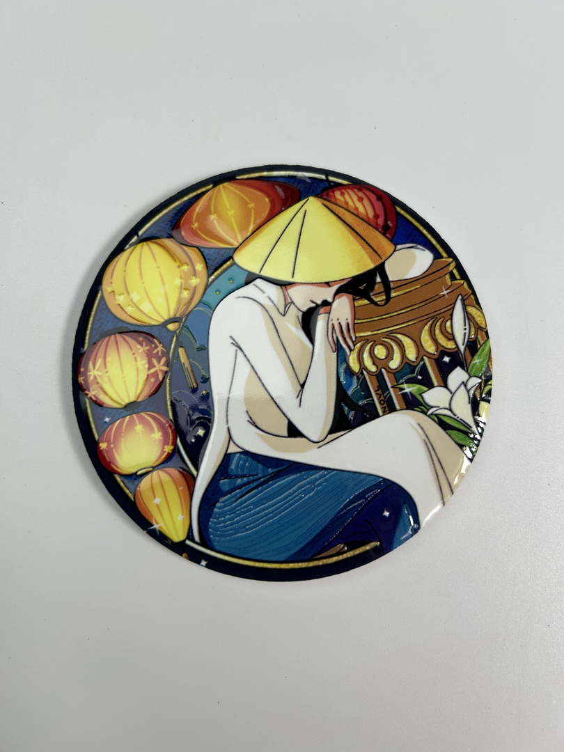 Lót Ly Gốm Tròn Việt Nam