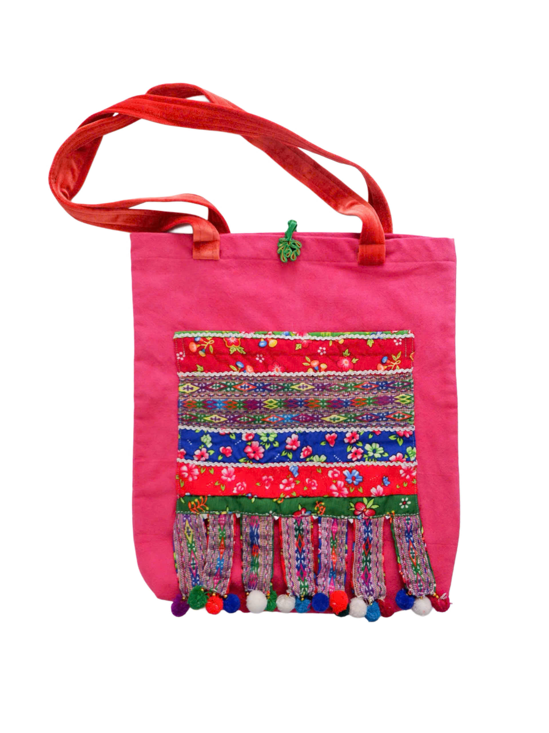 Túi Tote Chàm hồng